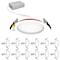 Luxrite 6 Inch LED Fire Rated Recessed Lights 5CCT 13W 1050LM Dimmable 2 Hour Rated Baffle, 12PK LR23493-12PK - alternate 1